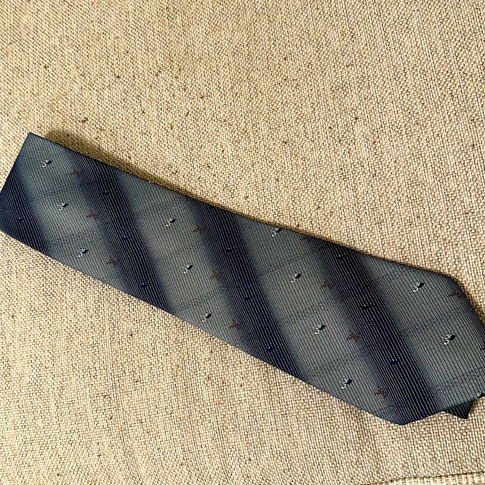 Louis Vuitton Blue and Gray Men's Tie